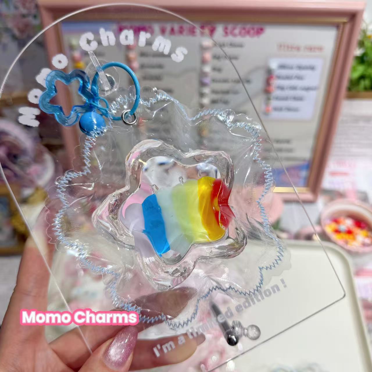 Clear Star Rainbow Silicone Squishy
