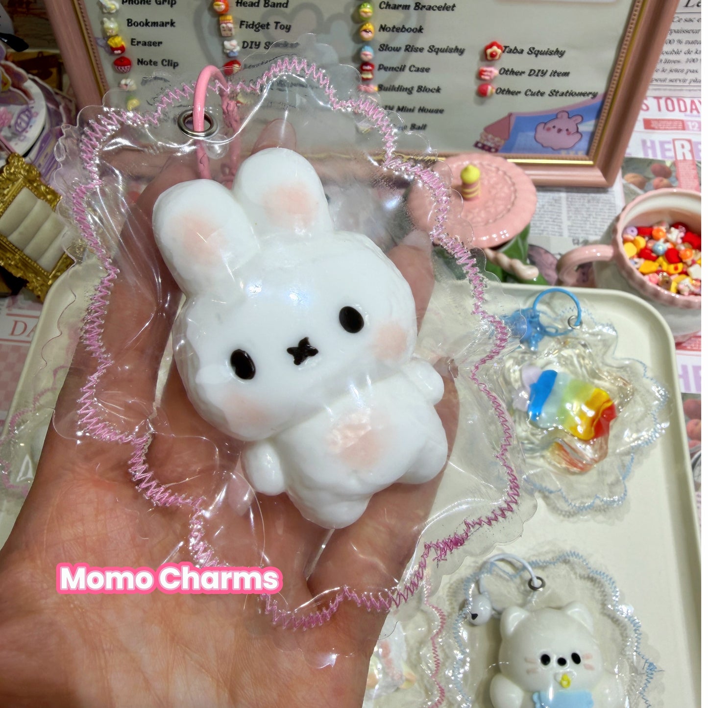 Adorable White Bunny Silicone Squishy