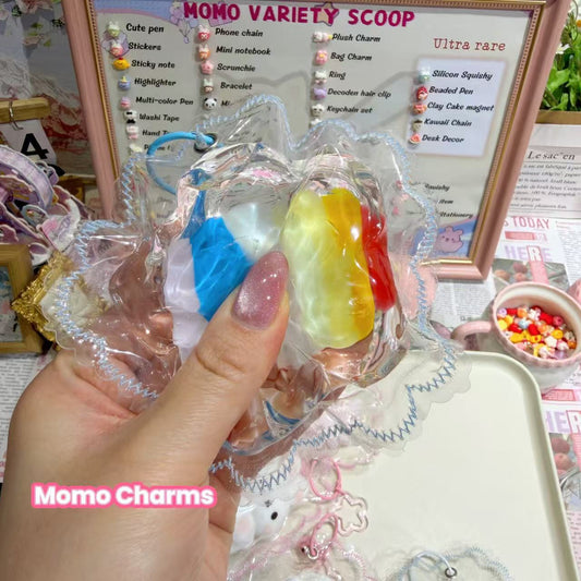 Clear Star Rainbow Silicone Squishy