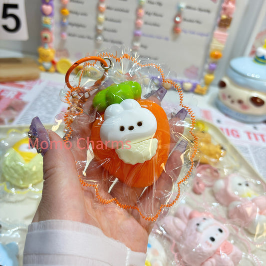 Carrot Bunny Taba Squishy Toy