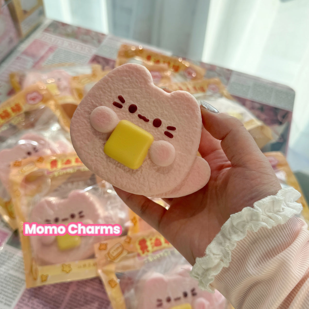 Pink Cat Cake with Butter Slow-rise Squishy