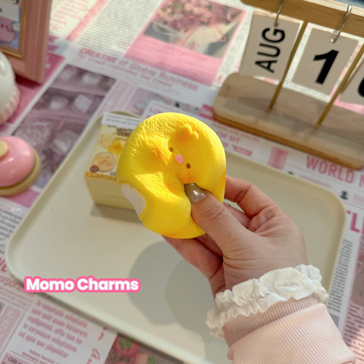 Yellow Chicken Pudding Slow-rise Squishy