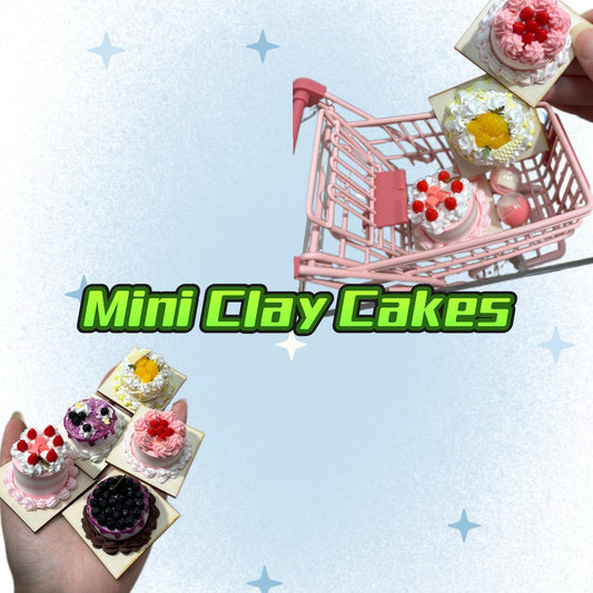 Random Handmade Clay Cake Decorative Ornament