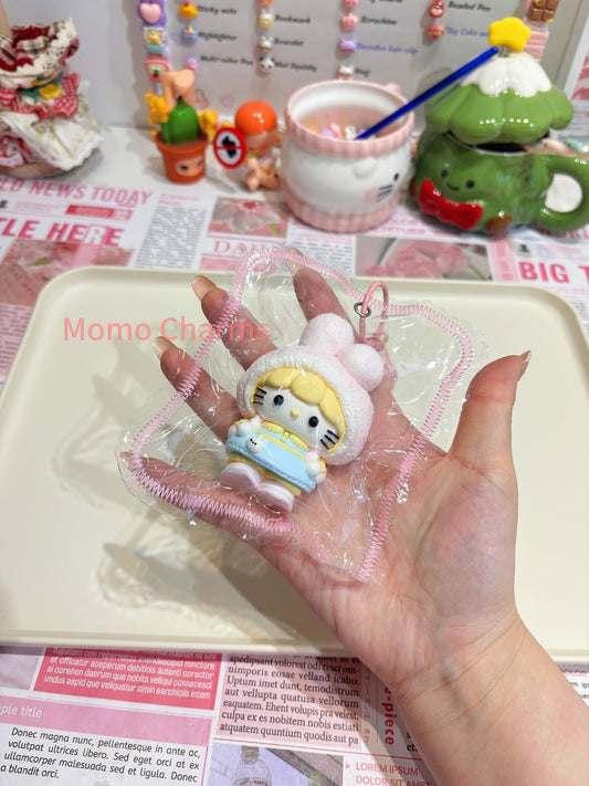 Bunny Hat Girl Silicone Taba Squishy Toy