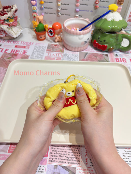 Bear Hot Dog Silicone Taba Squishy Toy