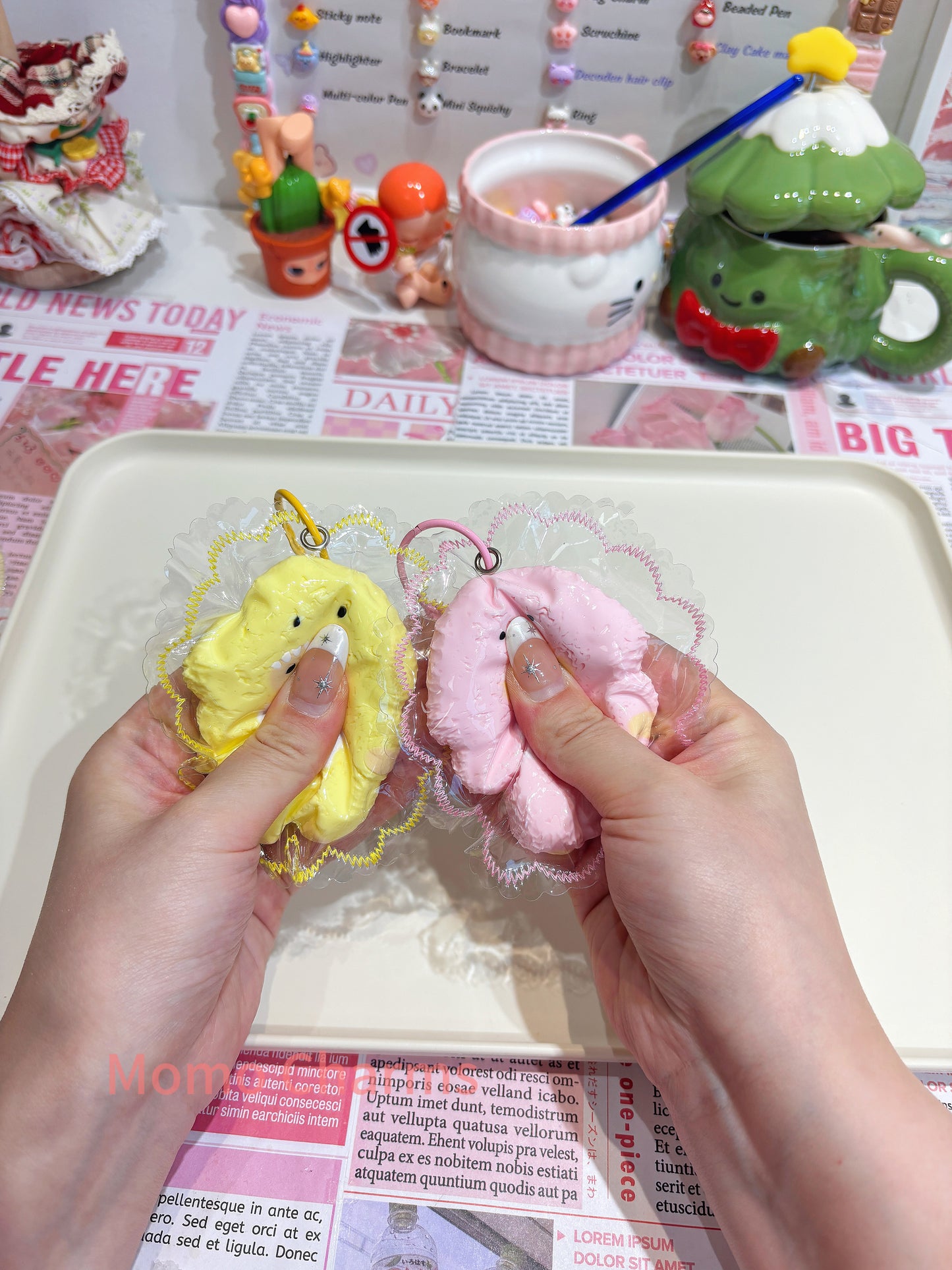 Shark Pajama Bear Silicone Taba Squishy Toy