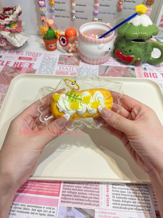 Mango Cake Roll Silicone Taba Squishy Toy