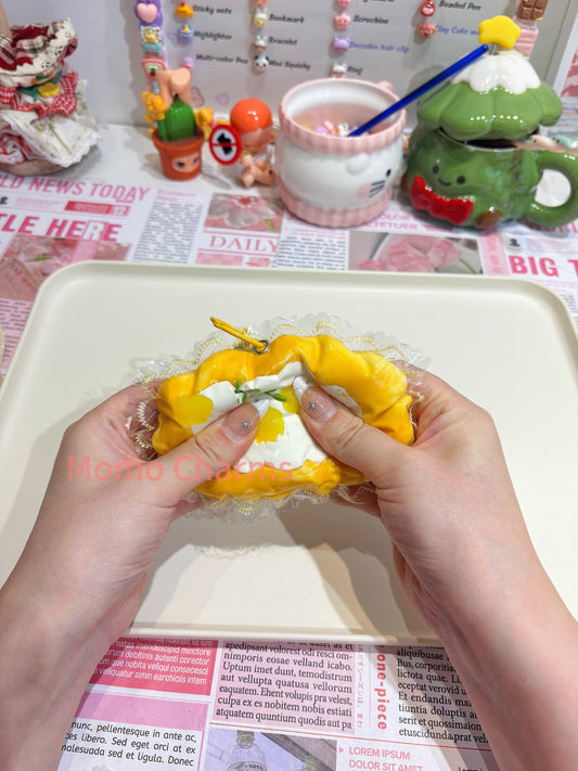 Mango Cake Roll Silicone Taba Squishy Toy