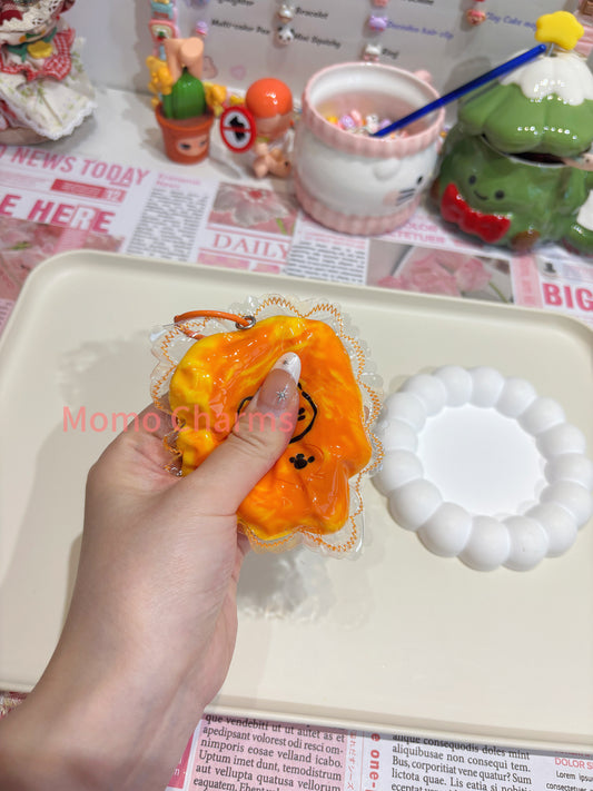 Kitten Toast Silicone Taba Squishy Toy