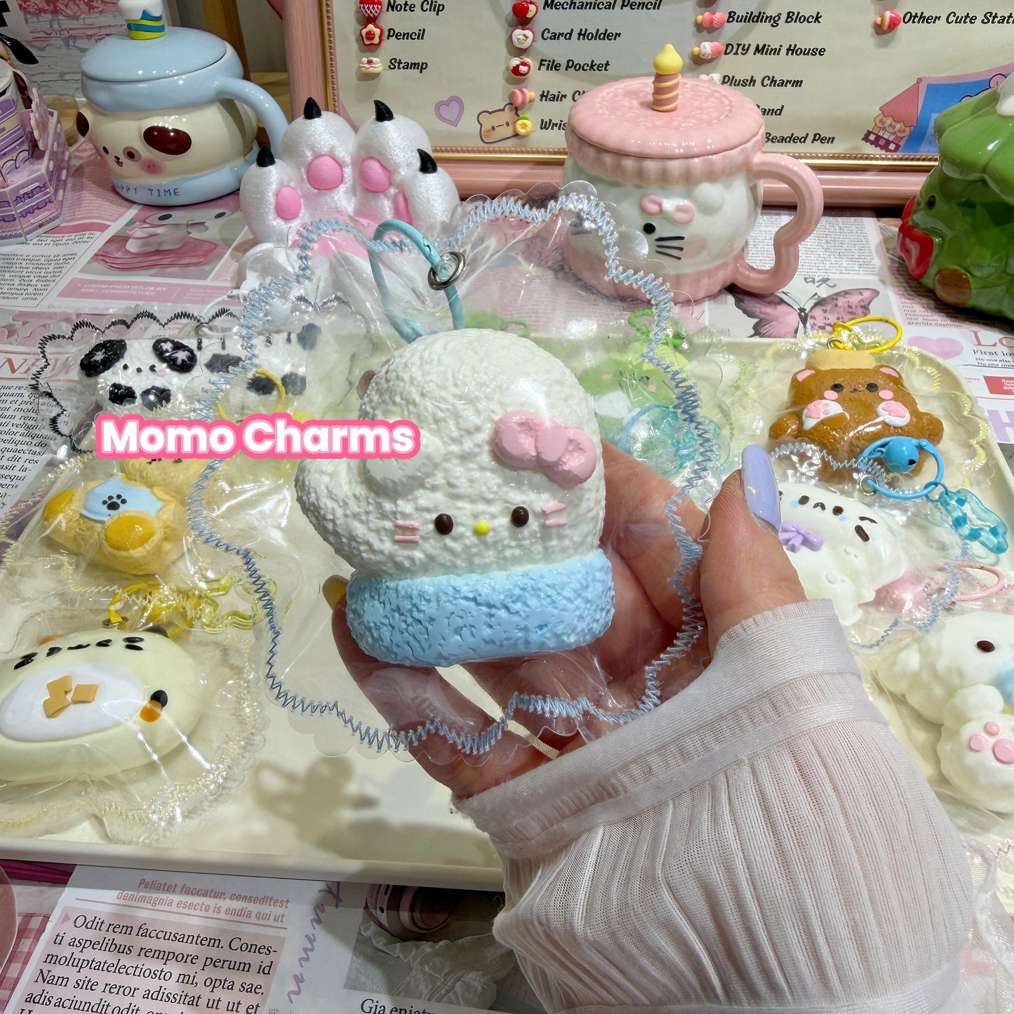 Kawaii Glove Cat Silicone Taba Squishy Toy
