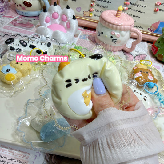 Cheese Puff Cat Silicone Taba Squishy Toy