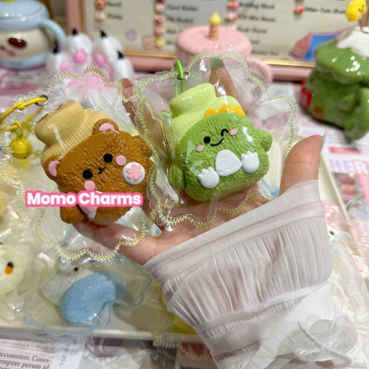 Bear and dinosaur Silicone Taba Squishy Toy