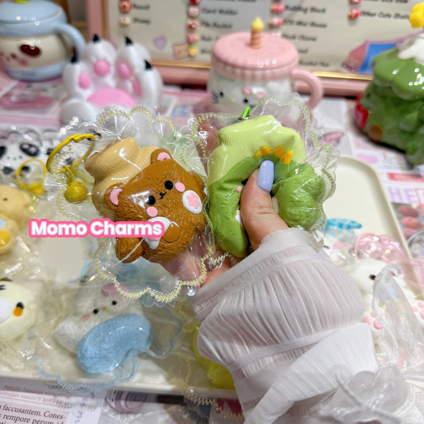 Bear and dinosaur Silicone Taba Squishy Toy