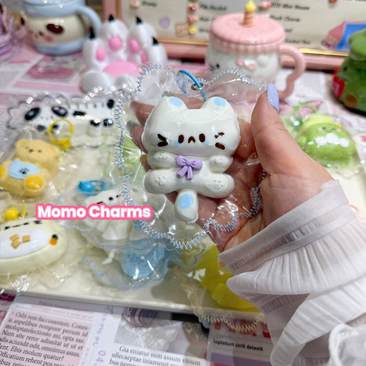 Bow Cat Silicone Taba Squishy Toy