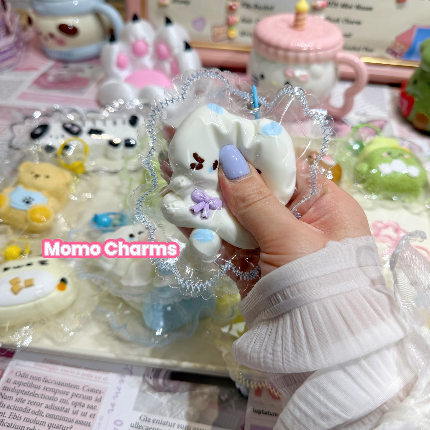 Bow Cat Silicone Taba Squishy Toy