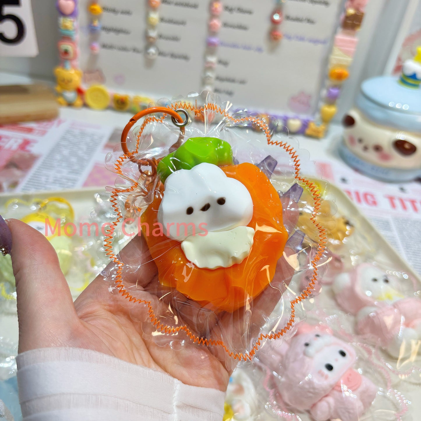 Carrot Bunny Taba Squishy Toy