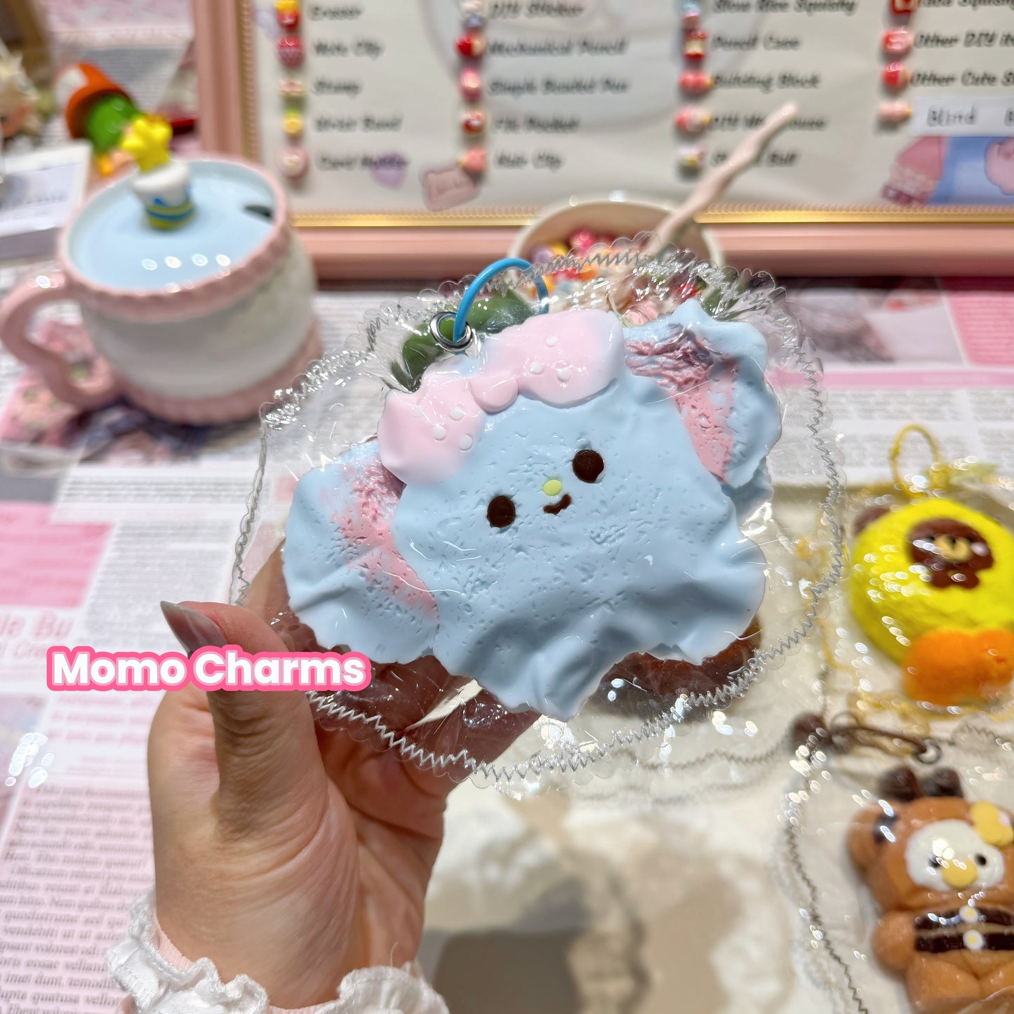 Elephant with Bow Silicone Squishy Toy