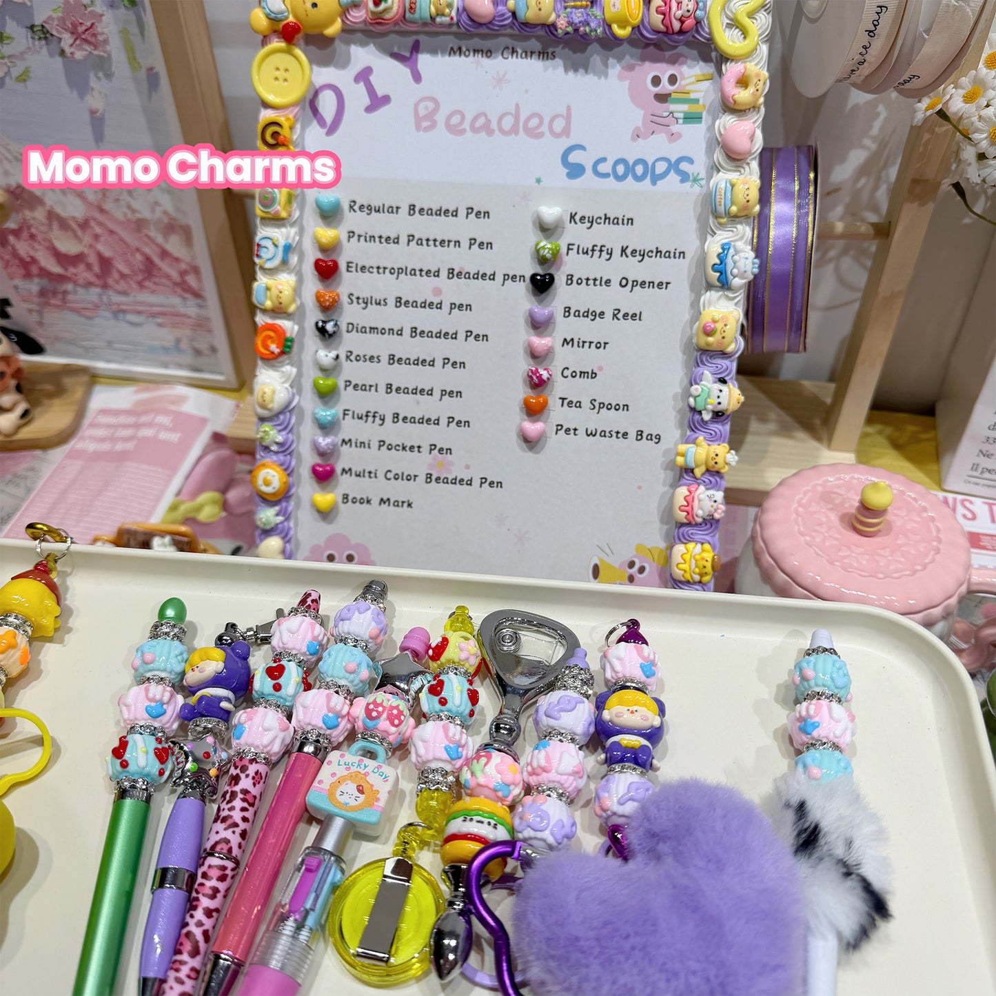 Momo DIY Beaded Scoops (DIY Materials, Not Finished Products)