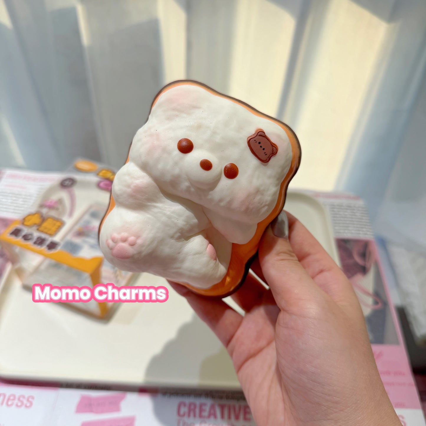 White Bear Cookie Slow-rise Squishy