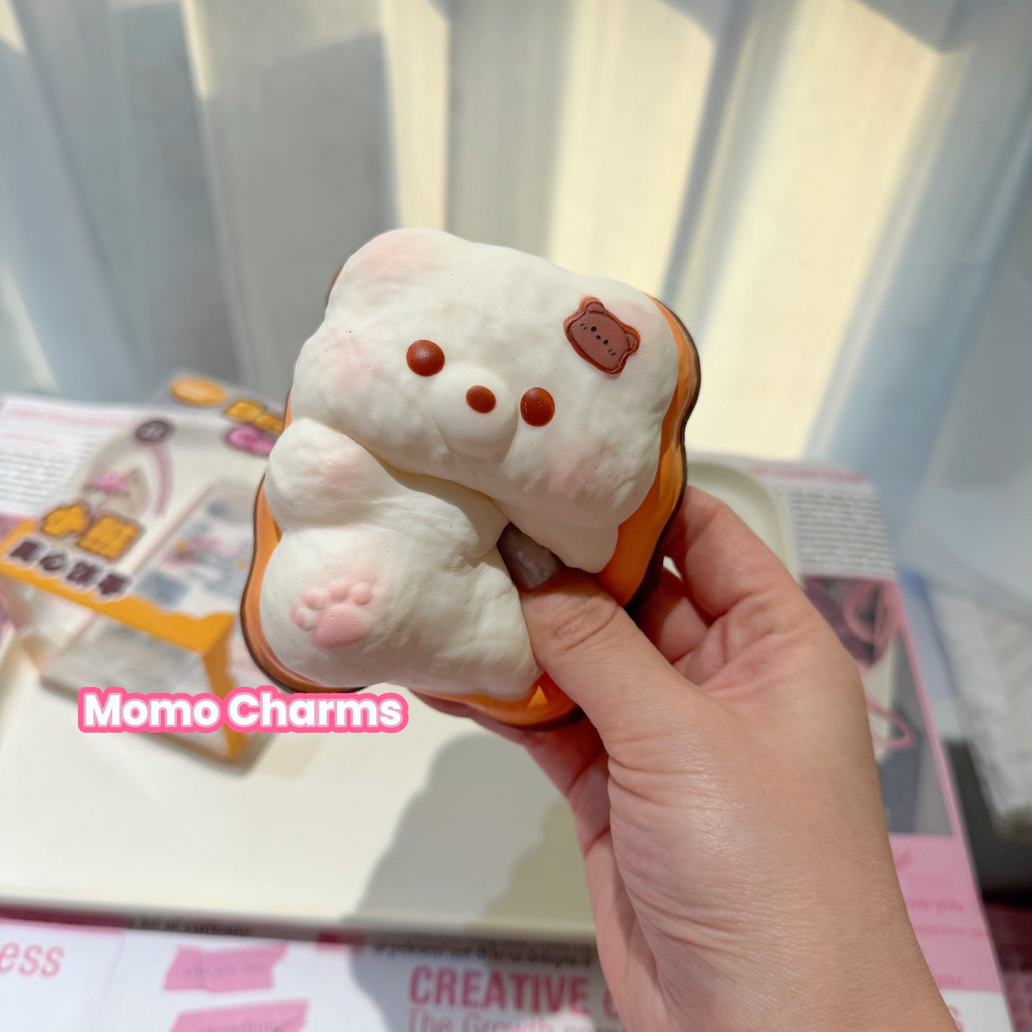 White Bear Cookie Slow-rise Squishy