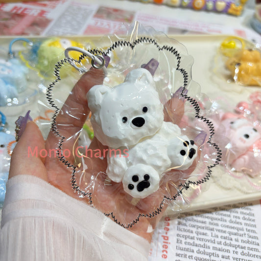 Cute White Poppy Taba Squishy Toy
