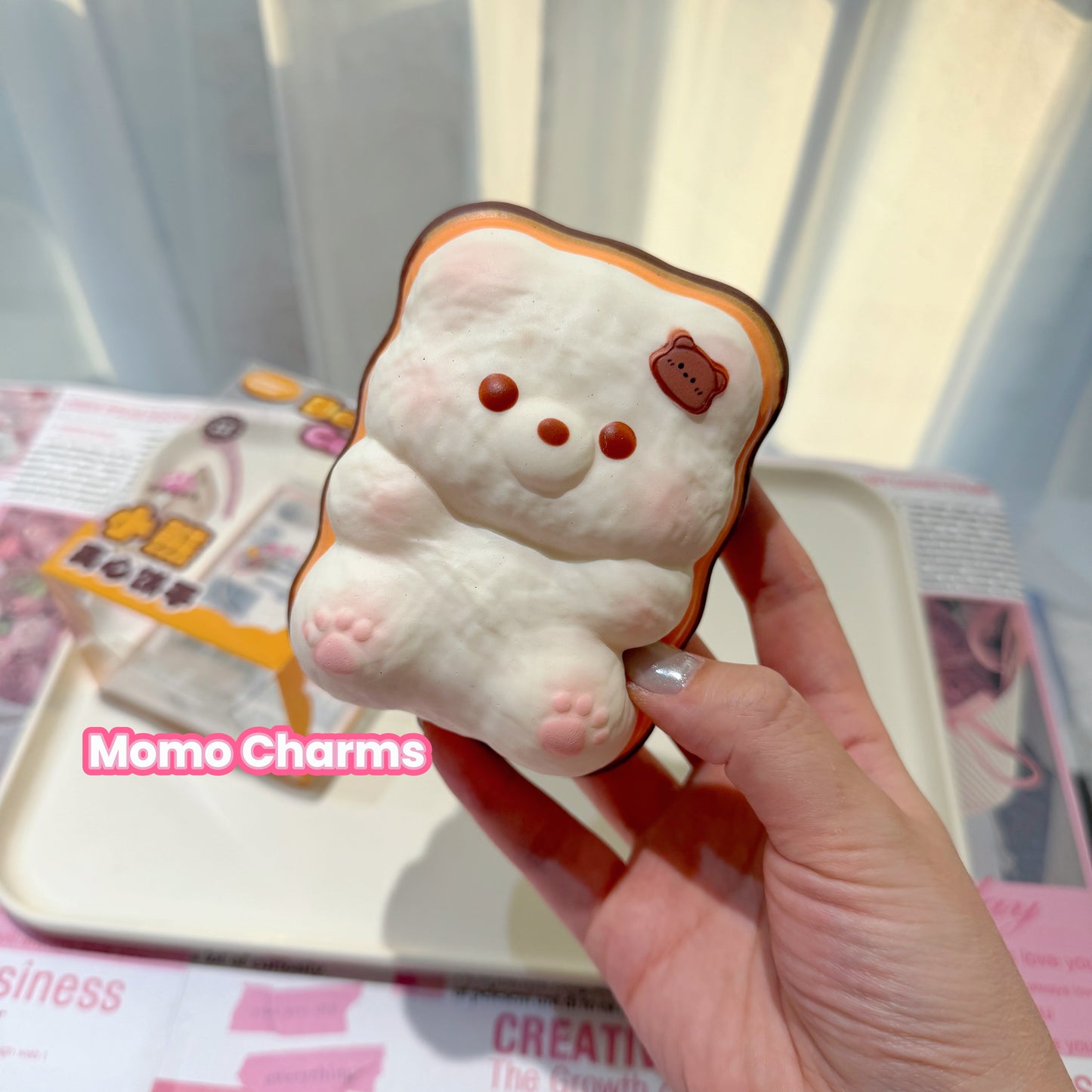 White Bear Cookie Slow-rise Squishy