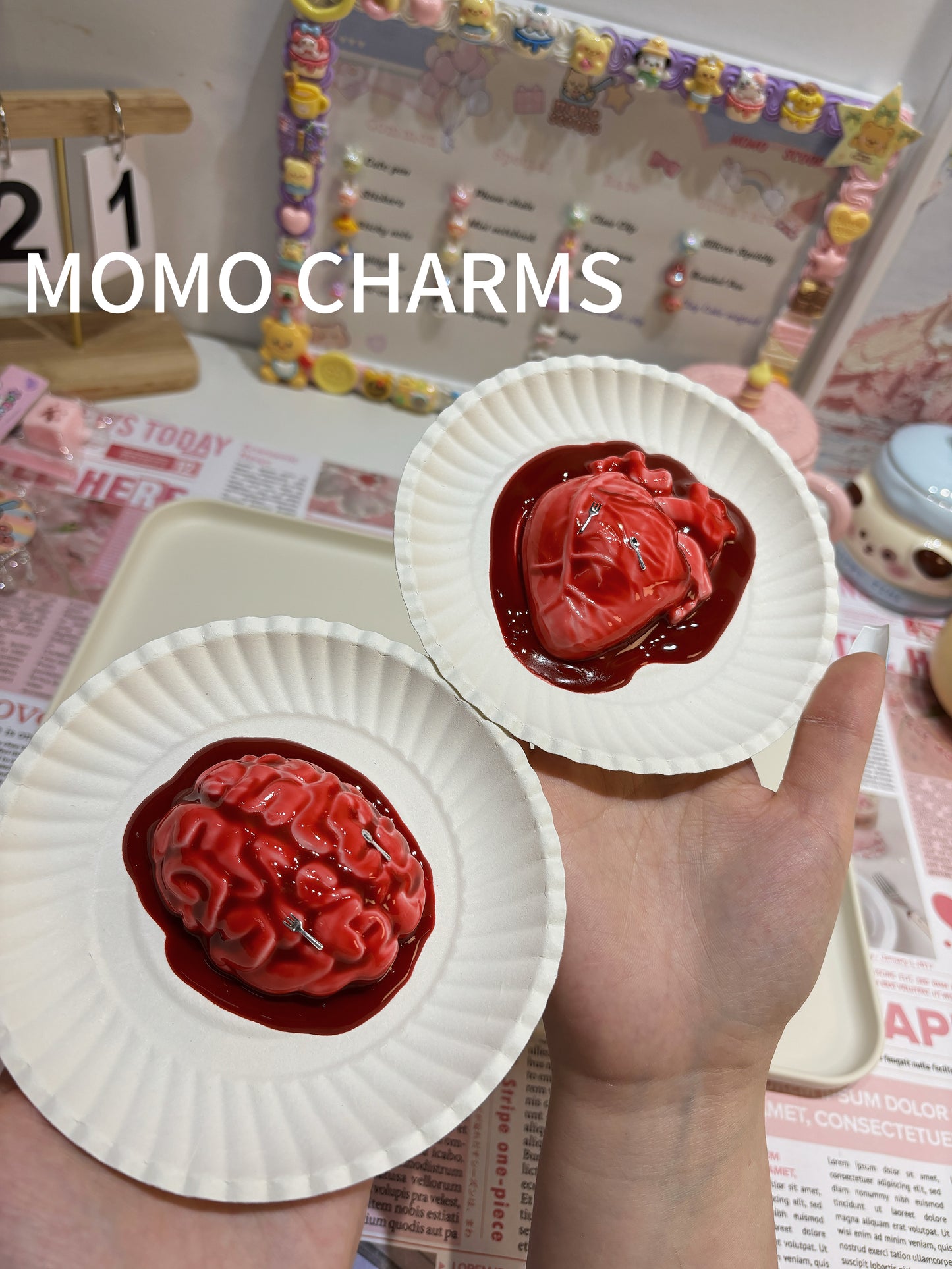 🎃 Halloween Special Silicone Squishy Toys – Brain & Heart Theme! 🧠❤️