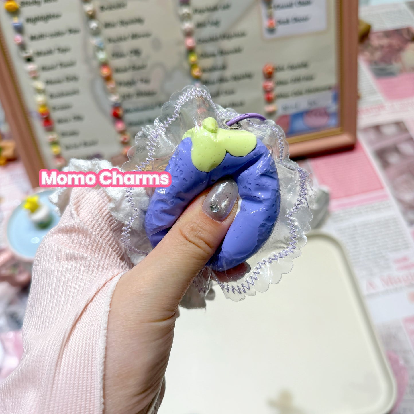 Small Cute Eggplant Silicone Squishy-Soft Bag