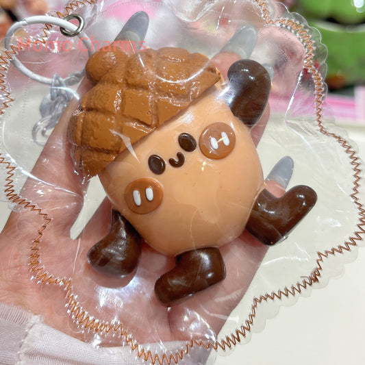 Cute Acorn Silicone Taba Squishy Toy