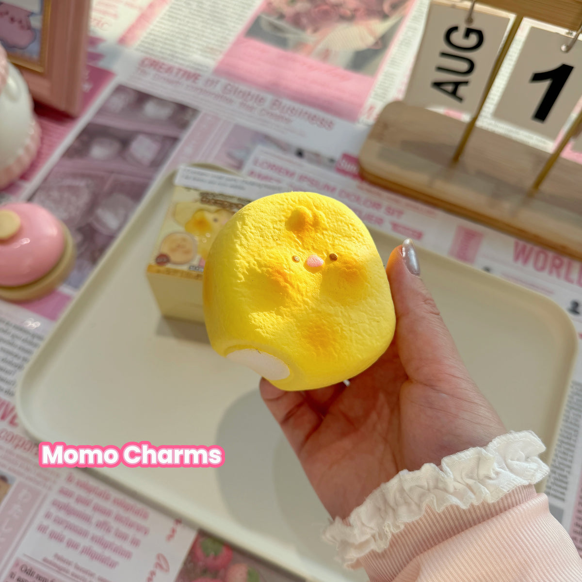 Yellow Chicken Pudding Slow-rise Squishy