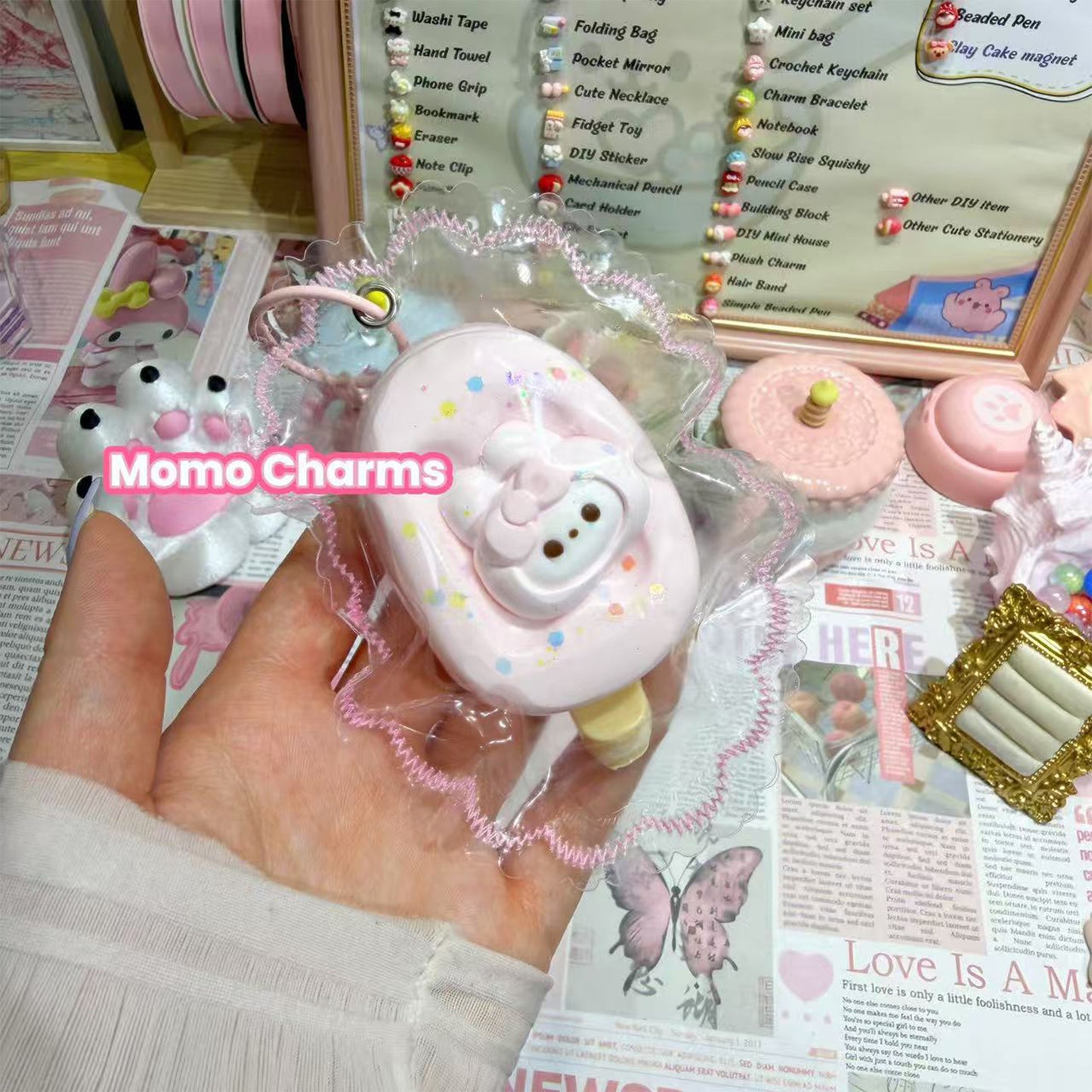 Bunny Ice Cream Silicone Taba Squishy Toy