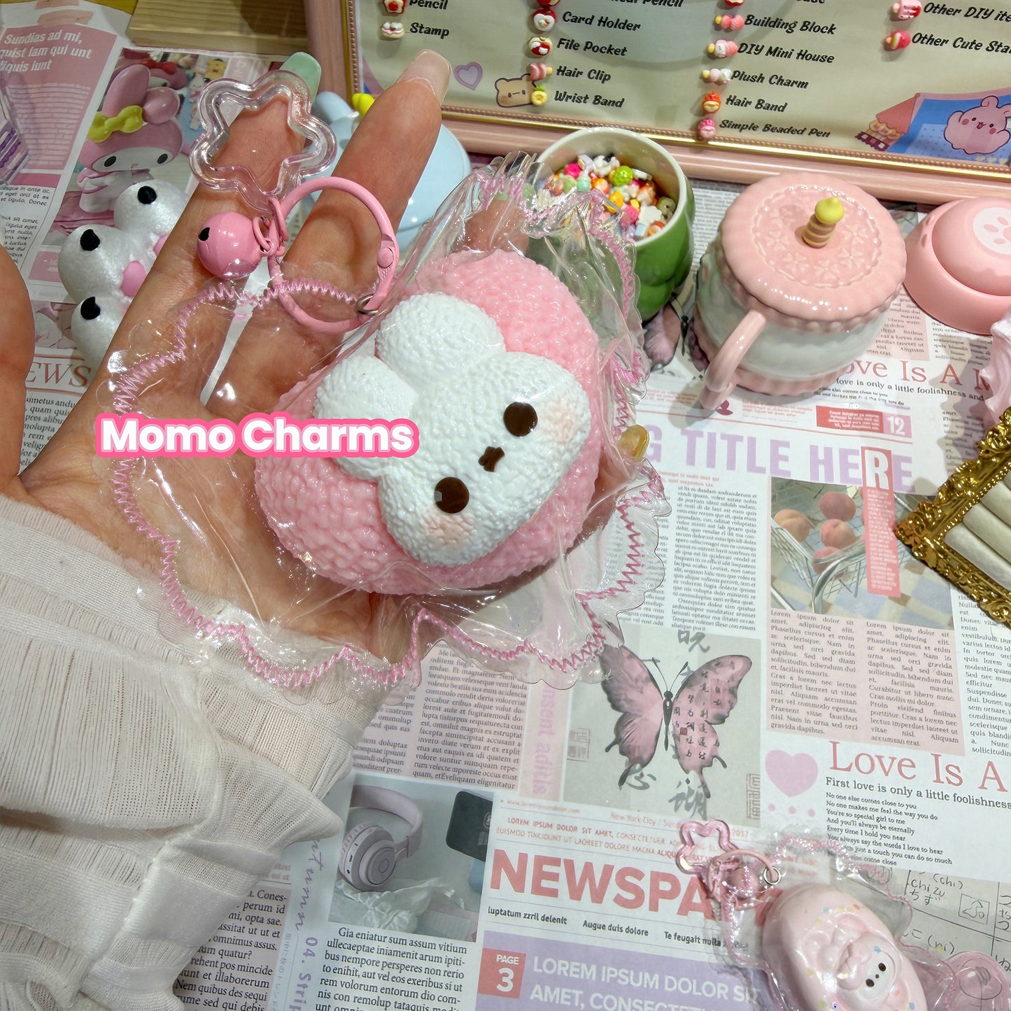 Heart Bunny Silicone Squishy Toy